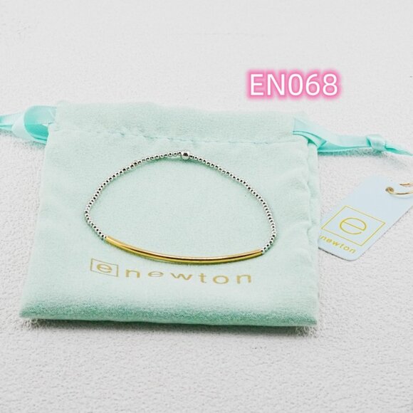 Enewton Gold Curved Tube & Platinum Bead Bracelet - Picture 4 of 4